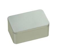 FJOADNVM BoîTe à Thé en MéTal 1 Bocal carré en métal scellé, boîte de Rangement for thé, Bonbons, Biscuits, Emballage Alimentaire, bocaux for Cadeaux fête(Silver)