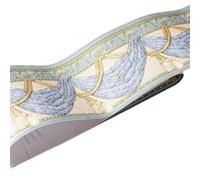 FJOADNVM Bordure De Papier Peint 10 CM PVC Étanche Taille Ligne Bois Marbre Auto-Adhésif Plinthe Papier Peint Salon Décor Vinyle Bordure Mur Coin Bâton(7)