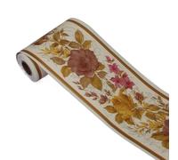 FJOADNVM Bordure De Papier Peint 10 mètres PVC étanche taille ligne Style pastoral auto-adhésif mur plinthe papier peint salon décor frontière autocollant mural(11)