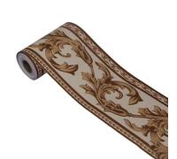 FJOADNVM Bordure De Papier Peint 10 mètres PVC étanche taille ligne Style pastoral auto-adhésif mur plinthe papier peint salon décor frontière autocollant mural(10)