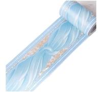 FJOADNVM Bordure De Papier Peint 10M taille ligne autocollant mural cuisine salle de bain toilette étanche auto-adhésif PVC papier peint frontière chambre autocollants floraux(16)