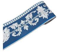 FJOADNVM Bordure De Papier Peint 5M PVC auto-adhésif plinthe autocollant mural Floral taille autocollants étanche 3D mur frontière chambre salle de bain décor(24)