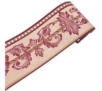 FJOADNVM Bordure De Papier Peint 5M PVC auto-adhésif plinthe autocollant mural Floral taille autocollants étanche 3D mur frontière chambre salle de bain décor(22)