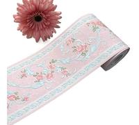FJOADNVM Bordure De Papier Peint 5M PVC auto-adhésif plinthe autocollant mural Floral taille autocollants étanche 3D mur frontière chambre salle de bain décor(7)