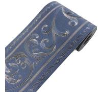 FJOADNVM Bordure De Papier Peint 5M PVC auto-adhésif plinthe autocollant mural Floral taille autocollants étanche 3D mur frontière chambre salle de bain décor(14)