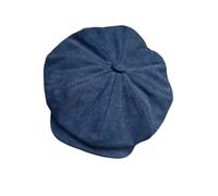 FJOADNVM Casquette Gavroche Casquette Gavroche en Toile Grande Taille XL62 cm, Casquette Plate rétro octogonale, Gatsby Vintage, de Peintre, béret(Blue,L 58-60CM)