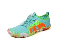 FJOADNVM Chaussures Aquatiques Chaussures Aquatiques en amont, pataugeoire, Natation, Pieds Nus, Chaussures Five Fingers, Plage, Bord de mer, Baskets légères Unisexes(Light Blue,40)