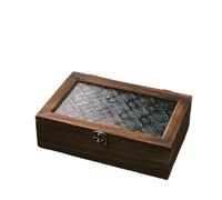 FJOADNVM Coffre Au TréSor RéTro Coffre au trésor Vintage en Bois, boîte à Bijoux Verre, Organisateur de Rangement, Coffre for TréSor(30 * 20.5cm)