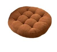 FJOADNVM Coussins De Jardin Grands oreillers Ronds de siège Sol, Coussins Gris touffetés en Velours côtelé for Yoga Plein air, Tatami, Coussin Chaise, sièges décontractés(Color 1,Round 55cm)