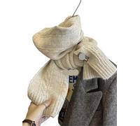 FJOADNVM Echarpe Grosse Maille Écharpe tricotée torsadée solide rétro for femme et homme, classique chaude, unisexe, for l'automne l'hiver(Color3)