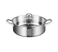 FJOADNVM Faitout Marmite à soupe extra-épaisse en acier inoxydable 304, cuisinière induction, gaz spéciale, ragoût la vapeur, marmite chaude double oreille épaissie, ménage(HLK-01-01)