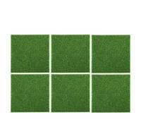 FJOADNVM Gazon Synthetique Exterieur Pelouses Vertes artificielles Bricolage Tapis de Gazon Paysage Jardinage en Plein air Maison Aquarium décor Mariage Fausse Herbe(6PCS)