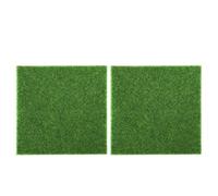 FJOADNVM Gazon Synthetique Exterieur Pelouses Vertes artificielles Bricolage Tapis de Gazon Paysage Jardinage en Plein air Maison Aquarium décor Mariage Fausse Herbe(2PCS)