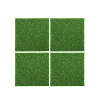 FJOADNVM Gazon Synthetique Exterieur Pelouses Vertes artificielles Bricolage Tapis de Gazon Paysage Jardinage en Plein air Maison Aquarium décor Mariage Fausse Herbe(4PCS)