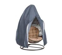 FJOADNVM Housse De Protection Chaise Suspendu Housse De Chaise Suspendue en Coquilles D'œufs, Pliable, Résistante Aux Intempéries, Protection Solaire, for Cour(Grey,190T Double)