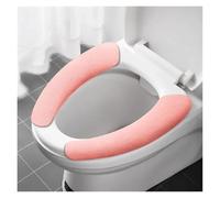 FJOADNVM Housse De SièGe De Toilette Lot de 2 Paires Housses siège Toilette réutilisables en Flanelle Chaude, lavables, Tapis Salle Bain, Housse Universelle(Routine-Pink)