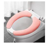 FJOADNVM Housse De SièGe De Toilette Lot de 2 Paires Housses siège Toilette réutilisables en Flanelle Chaude, lavables, Tapis Salle Bain, Housse Universelle(Enlarge-Pink)