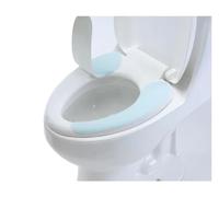 FJOADNVM Housse De SièGe De Toilette Lot de 2 Paires Housses siège Toilette universelles lavables et réutilisables, en Peluche Douce Chaude, for, Chauffant, Tapis Autocollant(Matongdian01fz-lan)