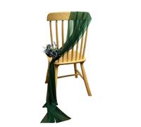 FJOADNVM Noeud De Chaise Mariage 10/50PCS Chiffon Chair Sashes Cover Aisle Decorations Draping Fabric Wrinkle-Free with Tie for Party Wedding Decorate Banquet(Green2,50pcs)