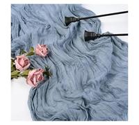 FJOADNVM Noeud De Chaise Mariage Lot de 5 ou 10 chemins Table en Gaze Rose Clair Style bohème, rustiques et Transparents, for Chaise, for Mariage, fête prénuptiale(Grey Blue,90CMX180CM_10PCS)