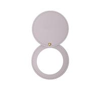 FJOADNVM Petit Miroir Maquillage 3pcs Round Leather Rotating Mirror Mini 360 Degree Rotation Beauty No Deformation Folding Pocket(Color-04)