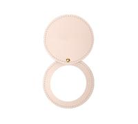 FJOADNVM Petit Miroir Maquillage 3pcs Round Leather Rotating Mirror Mini 360 Degree Rotation Beauty No Deformation Folding Pocket(Color-06)