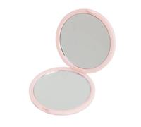 FJOADNVM Petit Miroir Maquillage 3PCS Simple Mini Hand-Held Mirror Double-Sided Folding Make-Up Portable Plastic Pocket Student(Pink)