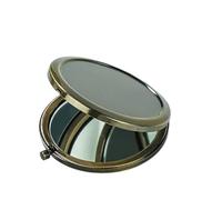 FJOADNVM Petit Miroir Maquillage 5/10pcs 57mm Portable Folding Mirror Compact Stainless Steel Metal Makeup Cosmetic Pocket Beauty(5pcs Antique Bronze)