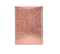 FJOADNVM Pochette Bulle Lot de 50 enveloppes à Bulles imperméables, Rose Rouge, rembourrées, for expédition(Champagne,18 * 23cm)