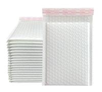 FJOADNVM Pochette Bulle Lot de 50 enveloppes à Bulles rembourrées en polyéthylène for Emballage, Sacs d'expédition Auto-adhésifs, Rembourrage(White 50pcs,11 * 15cm)