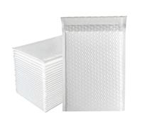 FJOADNVM Pochette Bulle Lot de 50 enveloppes à Bulles rembourrées en polyéthylène for Emballage, Sacs d'expédition Auto-adhésifs, Rembourrage(White,13 * 15cm)