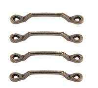 FJOADNVM Poignee De Meuble Cuisine 4 pièces poignées de meubles Vintage for boîte à bijoux en bois armoire tiroir placard cuisine bouton traction avec vis 101 * 14mm DéCorer