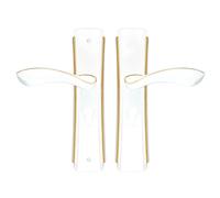 FJOADNVM PoignéE De Porte Poignées de porte Ensembles serrures Intérieur Extérieur la maison Entrée extérieures intelligentes Levier avec clés Bouton moderne Porte chambre à coucher Chambre à Coucher