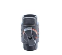 FJOADNVM Raccord Tuyau D'arrosage Adaptateur de Robinet en Plastique 3/4" mâle/Femelle, raccord Rapide avec Robinet à Bille for Tuyau d'arrosage, rallonge, réparation, Pistolet à Eau(B-2PCS)