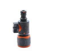 FJOADNVM Raccord Tuyau D'arrosage Adaptateur de Robinet en Plastique 3/4" mâle/Femelle, raccord Rapide avec Robinet à Bille for Tuyau d'arrosage, rallonge, réparation, Pistolet à Eau(F-1PCS)