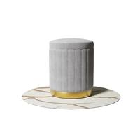 FJOADNVM Repose Pied Banc de Toilette crème avec Cadre en Bois Massif et Pouf Rangement Flanelle Douce for la Peau, Chaise Couvercle Ouvert(Storage Gray)