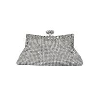 FJOADNVM Sac A Main Strass Femme Pochette en strass for femmes, pochette de soirée avec diamants brillants(Silver)