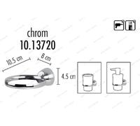 Fjord Support Universel 1er pour Gobelet à Dents, Distributeur de Savon Métal