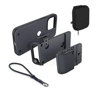FJORDEN Ensemble ultime pour iPhone 15 Pro Max - Comprend une coque, une sangle en corde noire et un adaptateur compatible MagSafe (taille L) - Tirez comme un pro avec votre iPhone