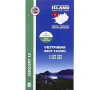 Fjords de l'Ouest de l'Islande - Carte régionale 3 - 1:200,000 | Mal og menning
