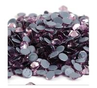 FJQFHH Diamants d'eau Super Flash Cristaux Artisanat orne Strass 40 Couleurs Cristal AB Hot Fix, thermocollants, for Couture et décorations en Tissu(Lt.Amethyst,Ss16 1440pcs)