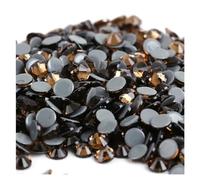 FJQFHH Diamants d'eau Super Flash Cristaux Artisanat orne Strass 40 Couleurs Cristal AB Hot Fix, thermocollants, for Couture et décorations en Tissu(Smoked Topaz,Ss16 1440pcs)