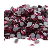 FJQFHH Diamants d'eau Super Flash Cristaux Artisanat orne Strass 40 Couleurs Cristal AB Hot Fix, thermocollants, for Couture et décorations en Tissu(Rose,Ss16 1440pcs)