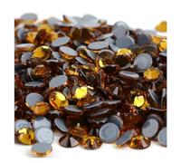 FJQFHH Diamants d'eau Super Flash Cristaux Artisanat orne Strass 40 Couleurs Cristal AB Hot Fix, thermocollants, for Couture et décorations en Tissu(Topaz,Mix ss6-ss30 10gram)