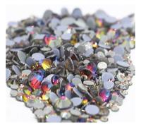 FJQFHH Diamants d'eau Super Flash Cristaux Artisanat orne Strass 40 Couleurs Cristal AB Hot Fix, thermocollants, for Couture et décorations en Tissu(Siam Volcano,Ss20 1440pcs)