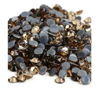 FJQFHH Diamants d'eau Super Flash Cristaux Artisanat orne Strass 40 Couleurs Cristal AB Hot Fix, thermocollants, for Couture et décorations en Tissu(Lt.C.Topaz,Mix ss6-ss30 10gram)