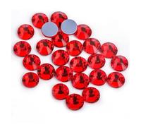 FJQFHH Diamants d'eau Super Flash Cristaux Artisanat orne Strass 40 Couleurs Cristal AB Hot Fix, thermocollants, for Couture et décorations en Tissu(Light Siam,Ss10 1440pcs)