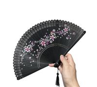 FJQFHH éventail pliable pour femme, Éventail Pliant Bambou 18 cm(Color 8)