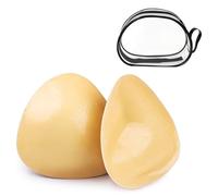 Fjquamitix Inserts de soutien-gorge adhésifs double face réutilisables pour soutien-gorge de sport, maillot de bain, Teint, C