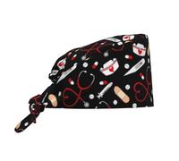 FJQWKLF Bonnet de Travail Infirmier avec Bandeau Anti-Transpiration, Bonnet Ajustable à Nouer à l'arrière, pour Femmes et Hommes